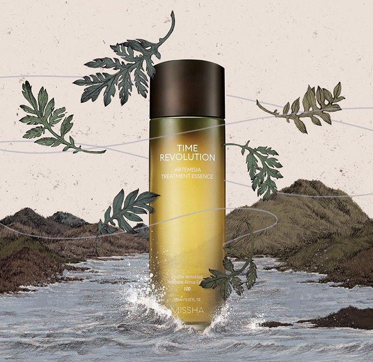 MISSHA逆轉時光黃花蒿修復精華，具鎮靜與修復肌膚的功效，適合有紅潮與肌膚問題的使用者。